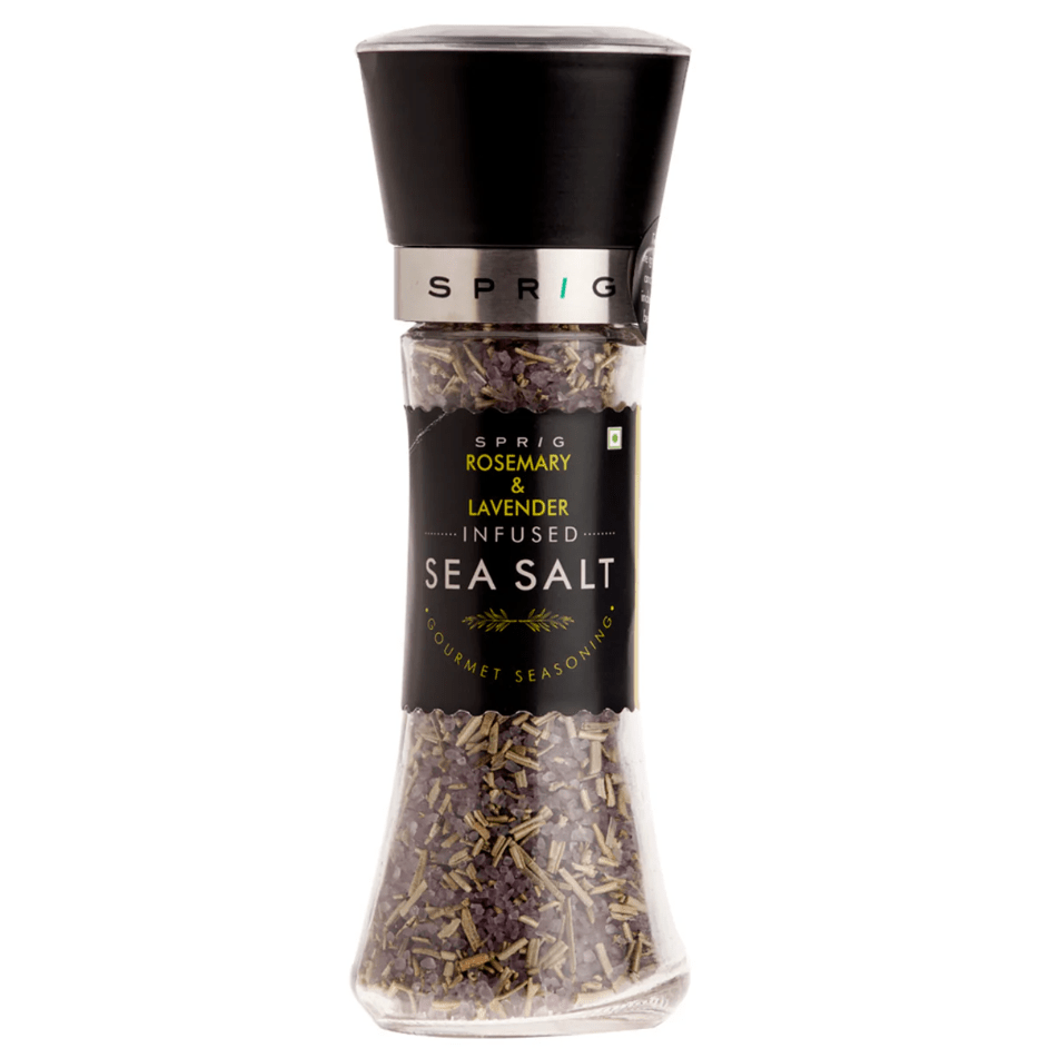 Rosemary & Lavender Infused Sea Salt Gourmet Seasoning - Sprig - Freshmills