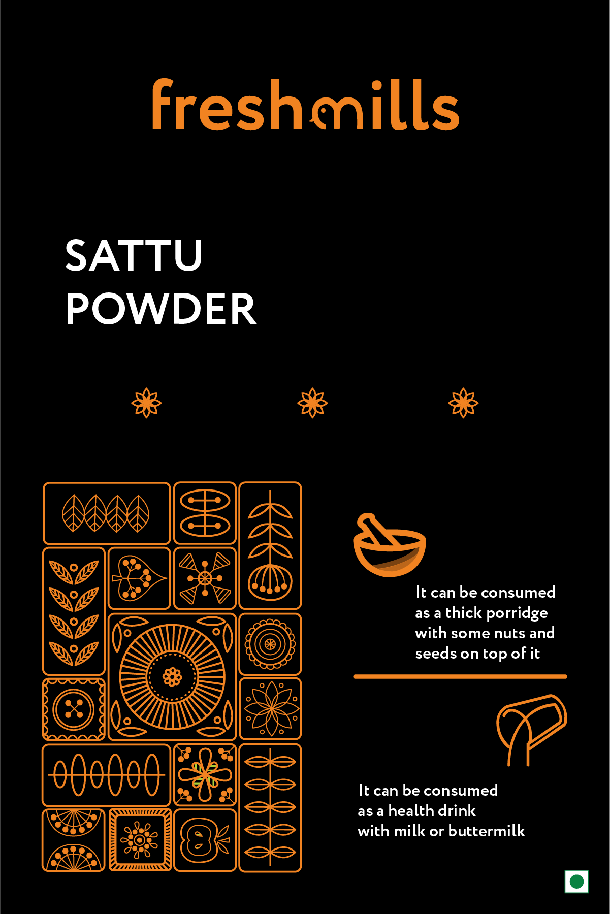 Sattu Powder 500g - Freshmills - Freshmills