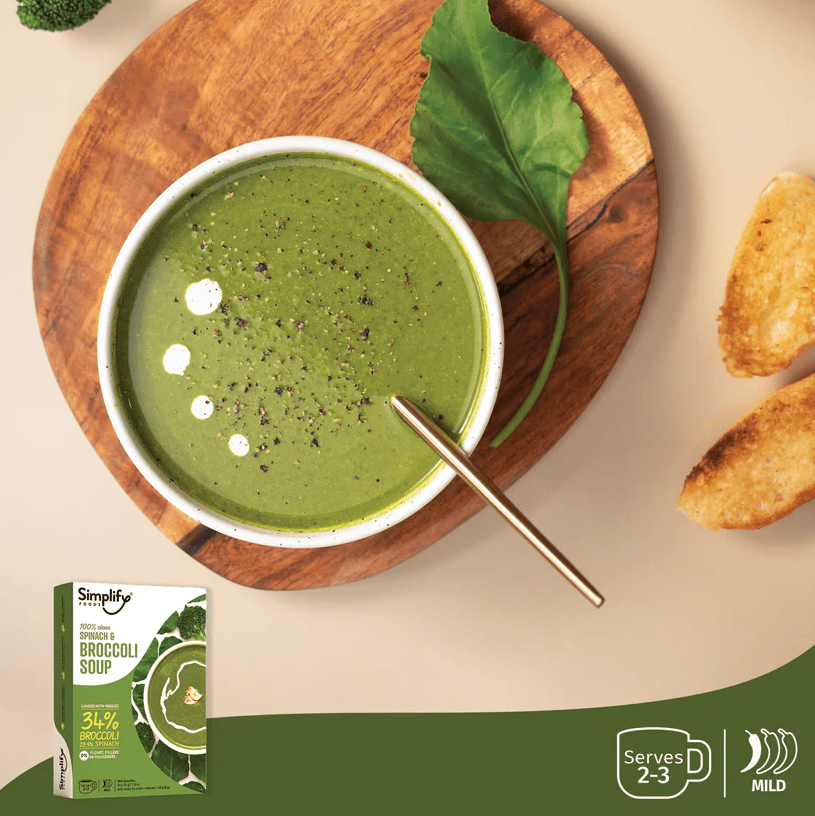 Spinach & Broccoli Soup - Simplify - Freshmills