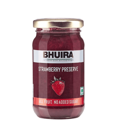 Strawberry Preserve (No Added Sugar Jam) 240g - Bhuira - Freshmills