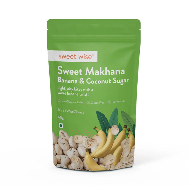 Sweet Makhana Banana & Coconut Sugar - Sweet Wise - Freshmills