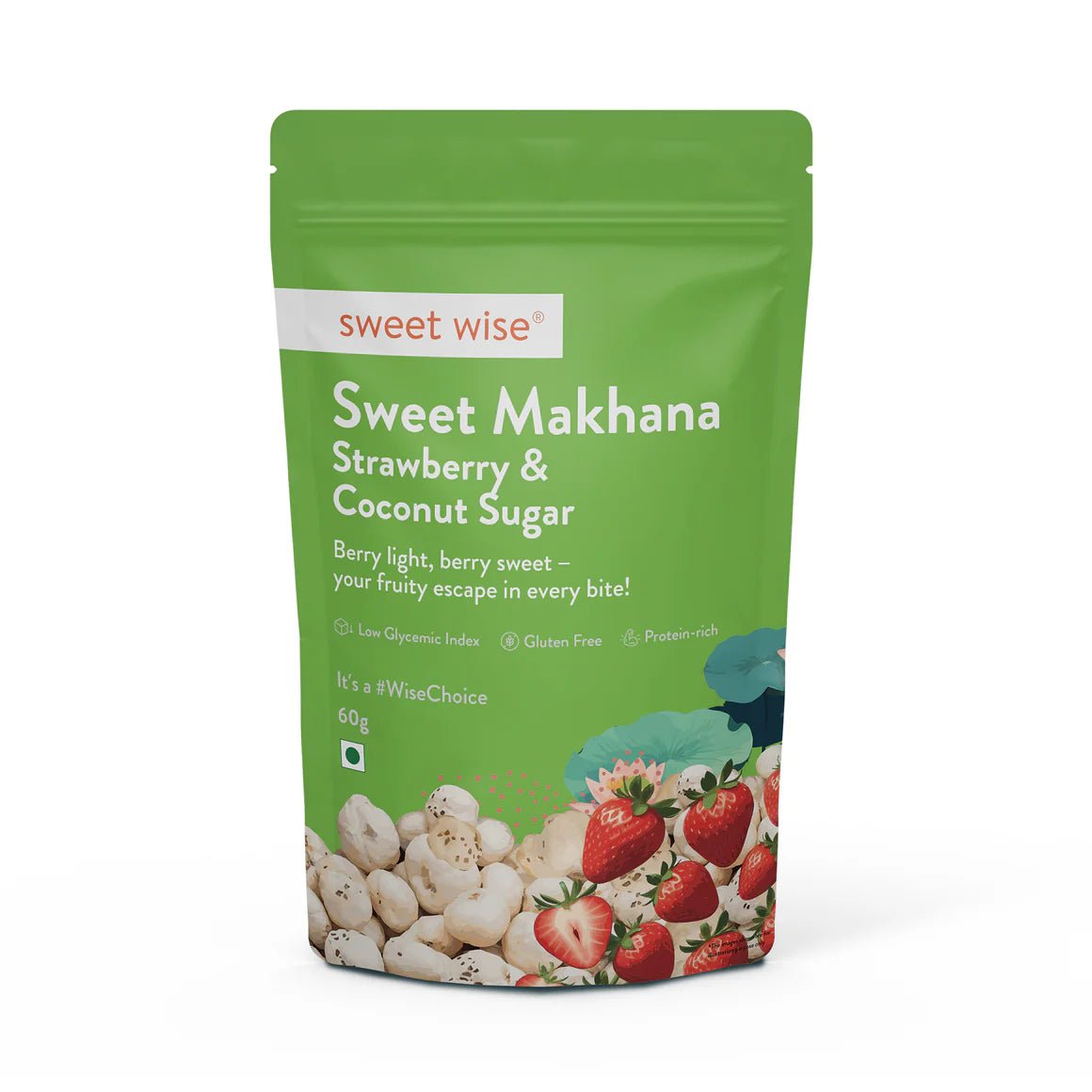 Sweet Makhana Strawberry & Coconut - Sweet Wise - Freshmills