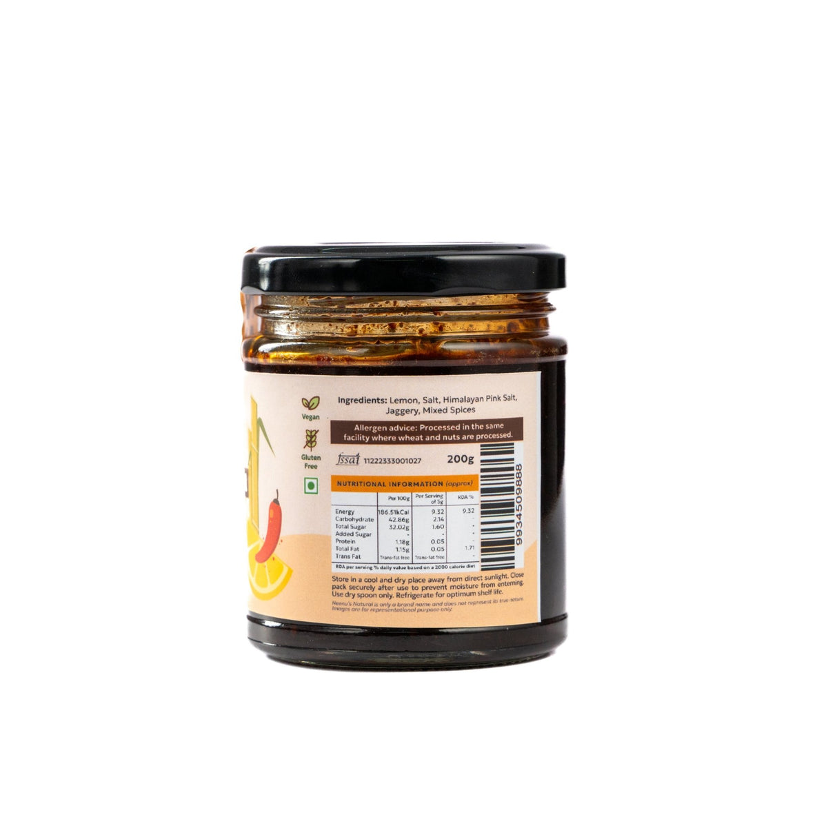Sweet & Spicy Lemon Pickle - Neenu's Natural - Freshmills