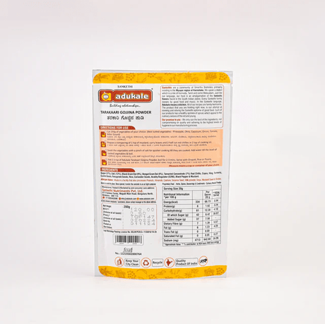 Tarakaari Gojjina Powder - Adukale - Freshmills