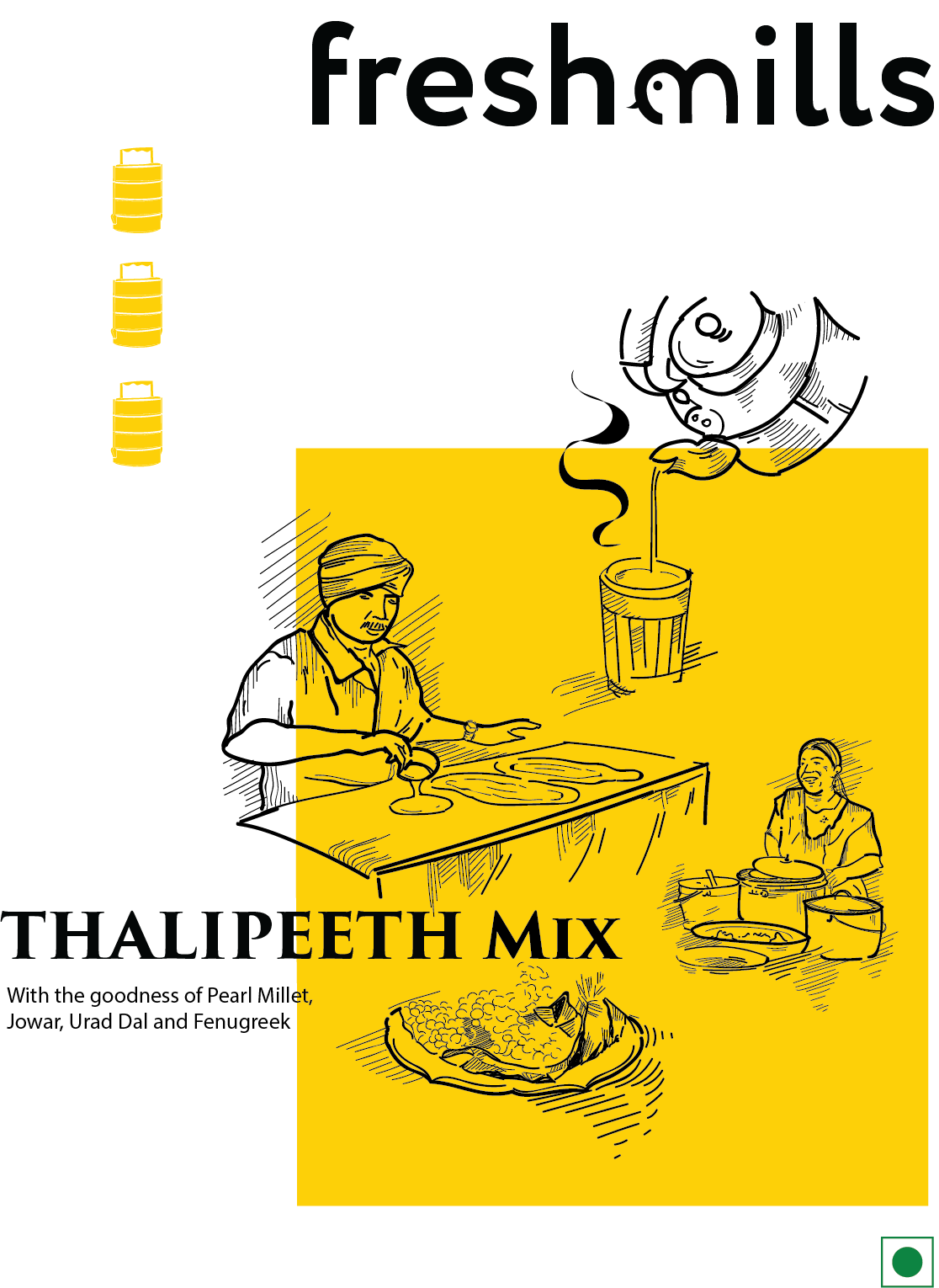 Thalipeeth Mix - Freshmills - Freshmills