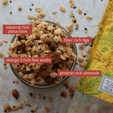 Toasted Millet Muesli - Fig & Honey With Salted Pistachios - Monsoon Harvest - Freshmills