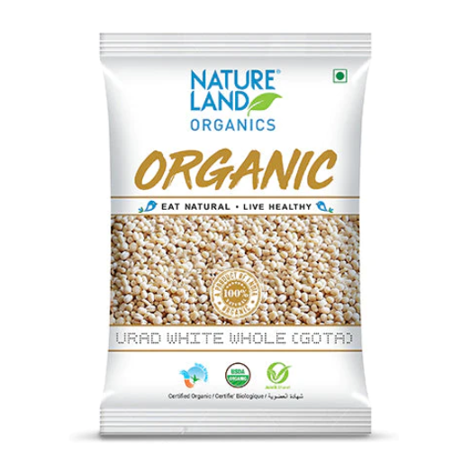 Organic Urad White Whole