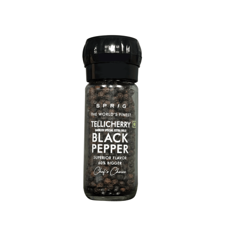 Whole Black Pepper - Tellicherry Garbled Special Extra Bold - Sprig - Freshmills