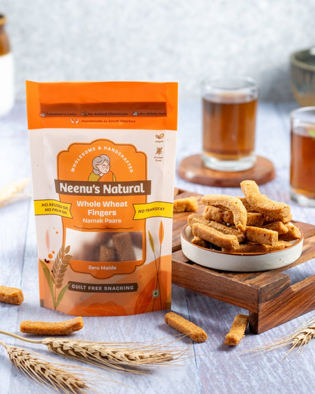 Whole Wheat Fingers - Namak Paare - Neenu's Natural - Freshmills