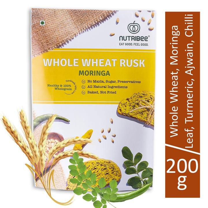 Whole Wheat Rusk Moringa - Nutribee - Freshmills