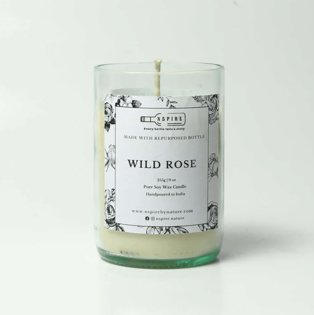 Wild Rose Soy Wax Candle - Nspire By Nature - Freshmills