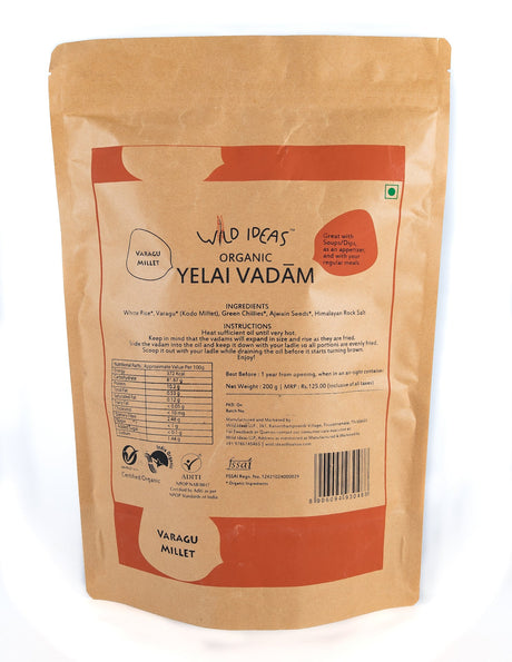 Yelai Vadam - Kodo Millet [Varagu] - Wild Ideas - Freshmills