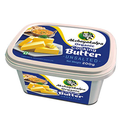 Akshayakalpa Organic Cooking Unsalted Butter