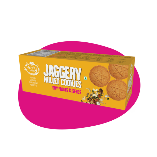Dry Fruits & Seeds Jaggery Cookies