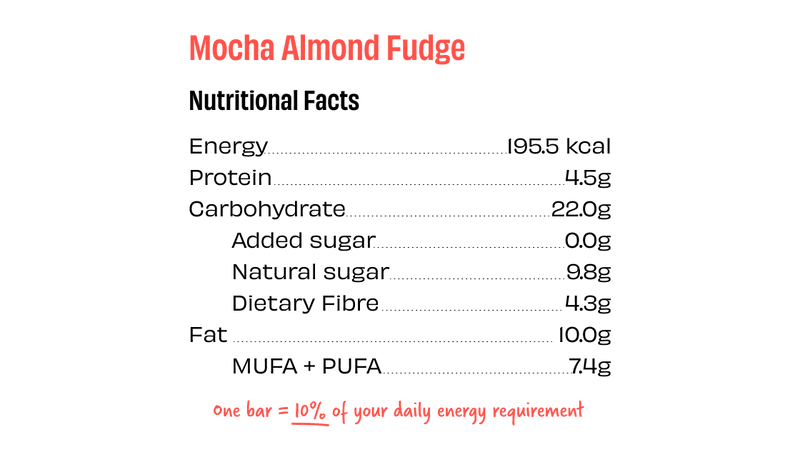 Mocha Almond Fudge Energy bar