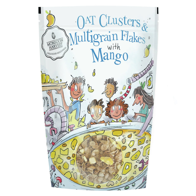 Breakfast Cereal - Oat Clusters & Multigrain Flakes With Mango