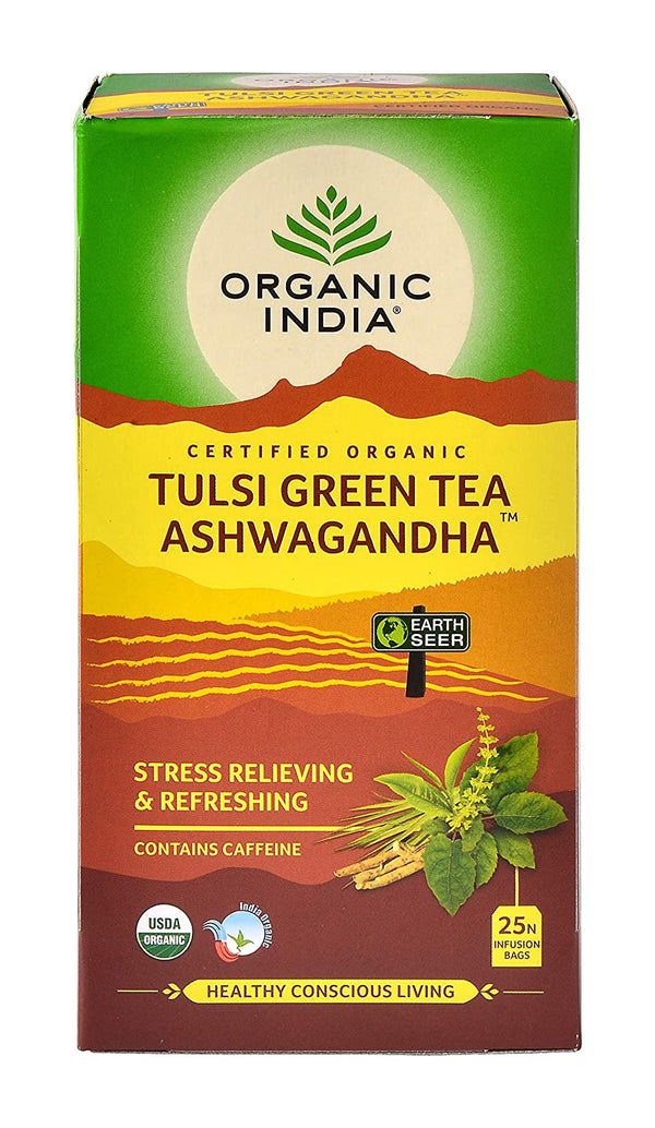 Tulsi Green Tea Ashwagandha 25 Tea Bags
