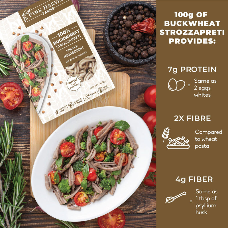 100% Buckwheat Strozzapreti Pasta