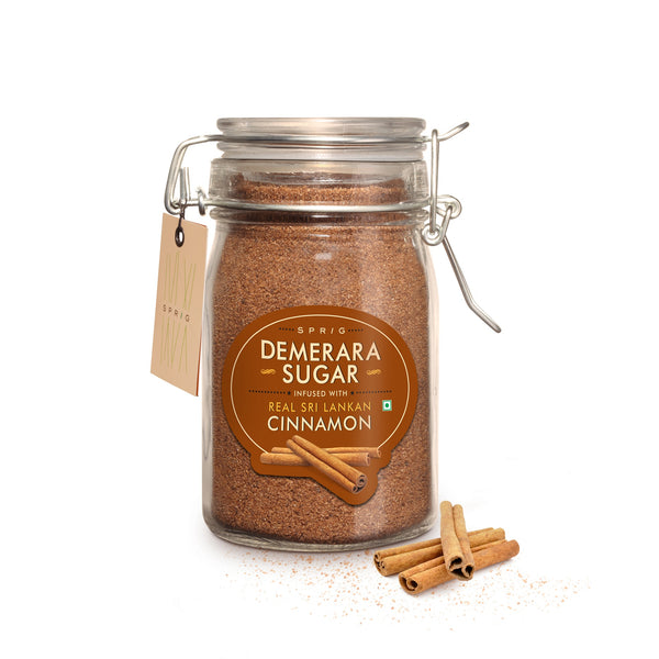 Demerara Sugar infused with Real Sri Lankan Cinnamon