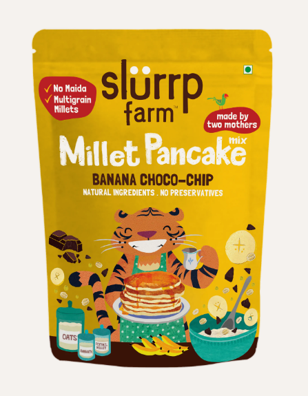 Banana Choco-Chip Millet Pancake